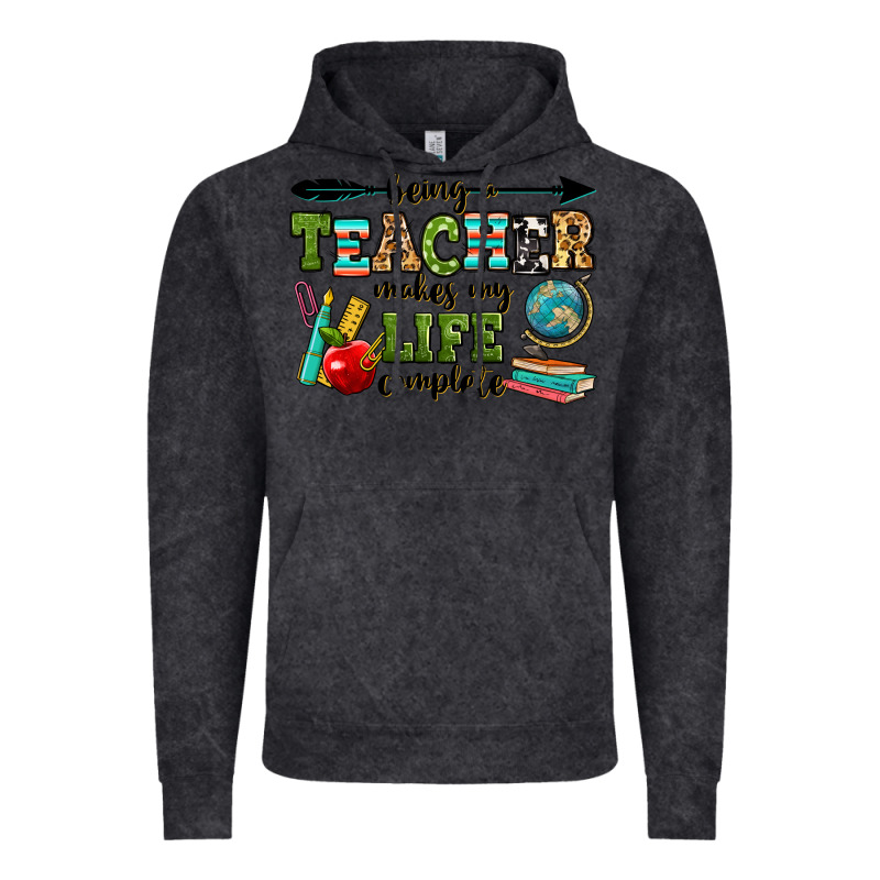Being A Teacher Makes My Life Complete Vintage Hoodie by RanaPortraitStore | Teevron