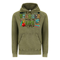 Vintage Olive being a teacher makes my life complete Vintage Hoodie - RanaPortraitStore