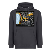I'm A Bus Driver School Bus Black Heavyweight Hoodie | Teevron