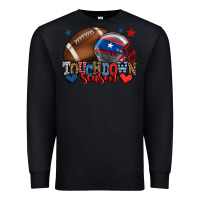 Black Touchdown season American football 4th of july Premium Sweatshirt - HowdyJamesFarm