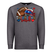 Charcoal Heather Touchdown season American football 4th of july Premium Sweatshirt - HowdyJamesFarm