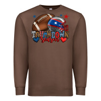 Chestnut Touchdown season American football 4th of july Premium Sweatshirt - HowdyJamesFarm