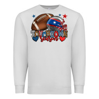 Dove Grey Touchdown season American football 4th of july Premium Sweatshirt - HowdyJamesFarm