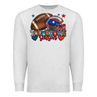 Oatmeal Heather Touchdown season American football 4th of july Premium Sweatshirt - HowdyJamesFarm