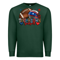 Sports Green Touchdown season American football 4th of july Premium Sweatshirt - HowdyJamesFarm