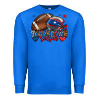 True Royal Touchdown season American football 4th of july Premium Sweatshirt - HowdyJamesFarm