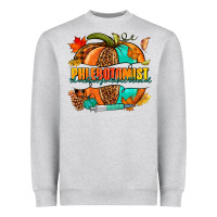 Heather Grey Phlebotomist pumpkin Heavyweight Sweatshirt - NancyCooperArtShop