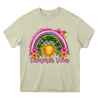 Mossy summer vibes  rainbow Heavy Core Tee - HRA Design Shop