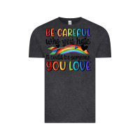 Vintage Black be careful who you hate Vintage Tee - MaliasSmallBusiness