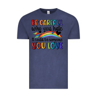 Vintage Denim be careful who you hate Vintage Tee - MaliasSmallBusiness