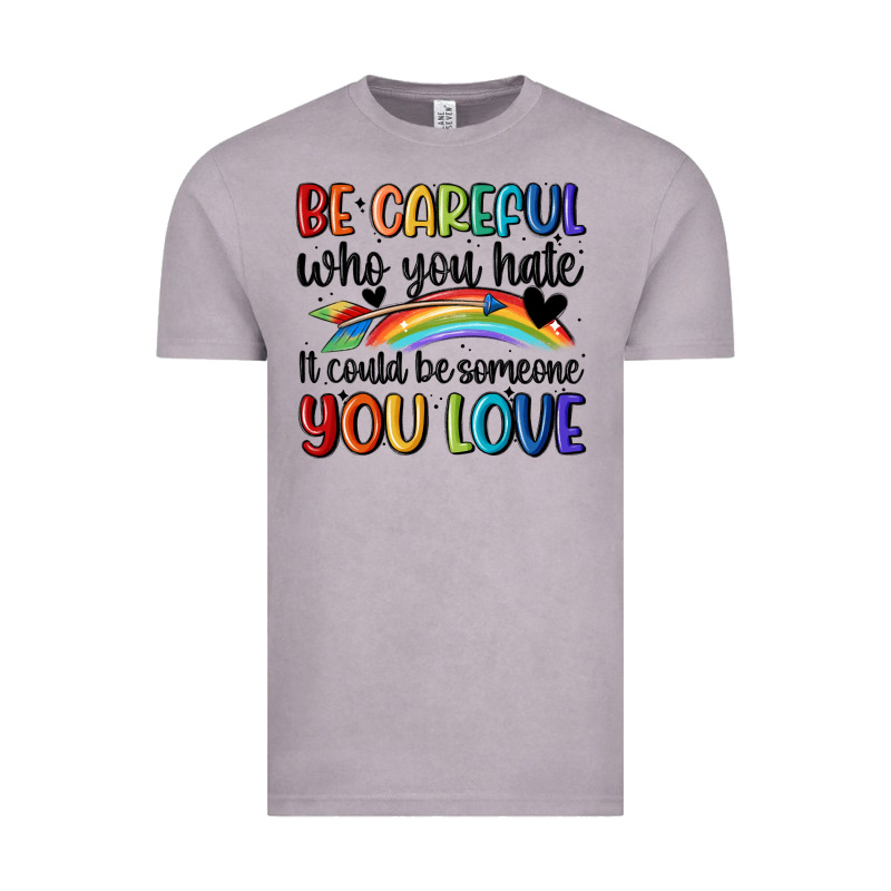 Be Careful Who You Hate Vintage Tee by MaliasSmallBusiness | Teevron