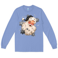 Colony Blue white christmas santa claus Long Sleeve Tee - MaliasSmallBusiness