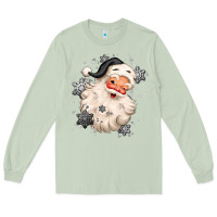 Matcha white christmas santa claus Long Sleeve Tee - MaliasSmallBusiness