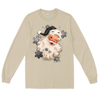Mushroom white christmas santa claus Long Sleeve Tee - MaliasSmallBusiness