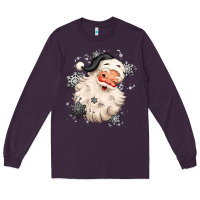 Plum white christmas santa claus Long Sleeve Tee - MaliasSmallBusiness
