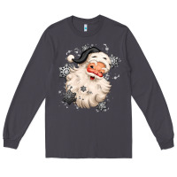 Smoke white christmas santa claus Long Sleeve Tee - MaliasSmallBusiness
