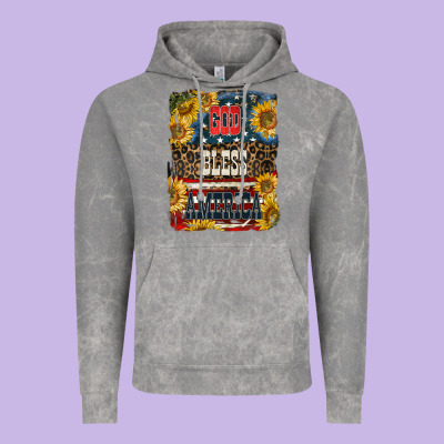 Western God Bless America Vintage Hoodie Designed By Lillyallendesigns