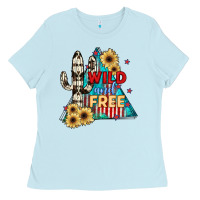 Baby Blue Wıld and Free Ladies Tee - JahusDesignShop