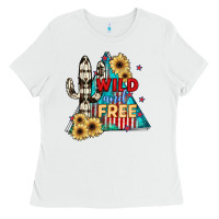 White Wıld and Free Ladies Tee - JahusDesignShop