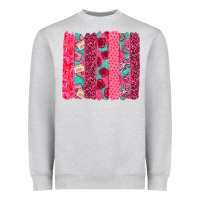 Heather Grey valentines day brushstroke Heavyweight Sweatshirt - NancyCooperArtShop