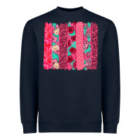 Navy valentines day brushstroke Heavyweight Sweatshirt - NancyCooperArtShop