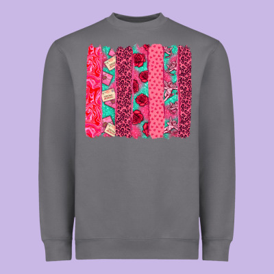 Valentines Day Brushstroke Heavyweight Sweatshirt Designed By Nancycooperartshop
