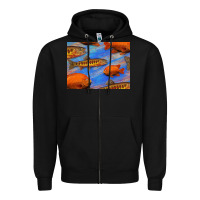 Black California Golden Trout Garibaldi Fish Background Zipper Hoodie - Bettercallsaul