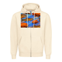 Sandshell California Golden Trout Garibaldi Fish Background Zipper Hoodie - Bettercallsaul