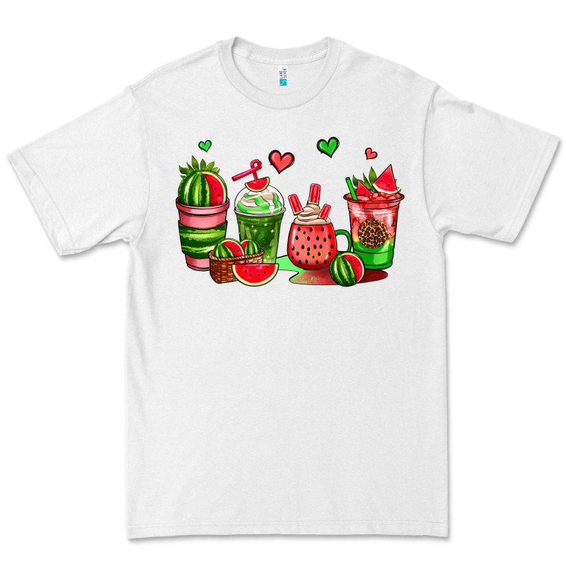 Watermelon Coffee Cups Premium Tee by AdoDesignShop | Teevron