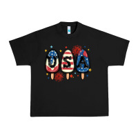 Black usa popsicles Urban Heavy Tee - MaliasSmallBusiness