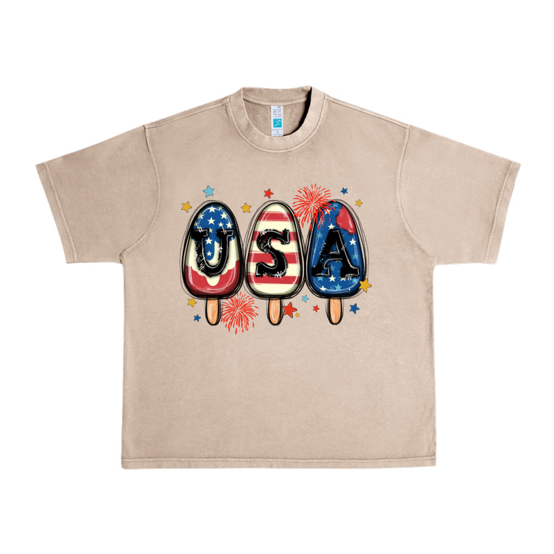 Usa Popsicles Urban Heavy Tee by MaliasSmallBusiness | Teevron