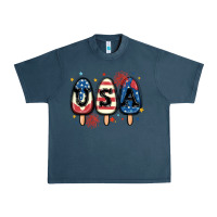 Midnight Navy usa popsicles Urban Heavy Tee - MaliasSmallBusiness