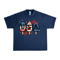 Navy usa popsicles Urban Heavy Tee - MaliasSmallBusiness