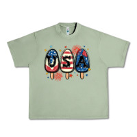 Oil Green usa popsicles Urban Heavy Tee - MaliasSmallBusiness