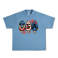 Pebble Blue usa popsicles Urban Heavy Tee - MaliasSmallBusiness