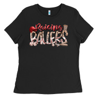 Black Raising Ballers Ladies Tee - RacoonDesign