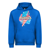 Cobalt Merica leopard lightning bolt Urban Hoodie - FaDigitalArtStudio