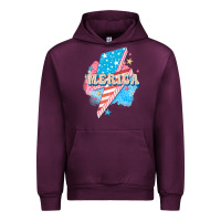 Merica Leopard Lightning Bolt Urban Hoodie | Teevron