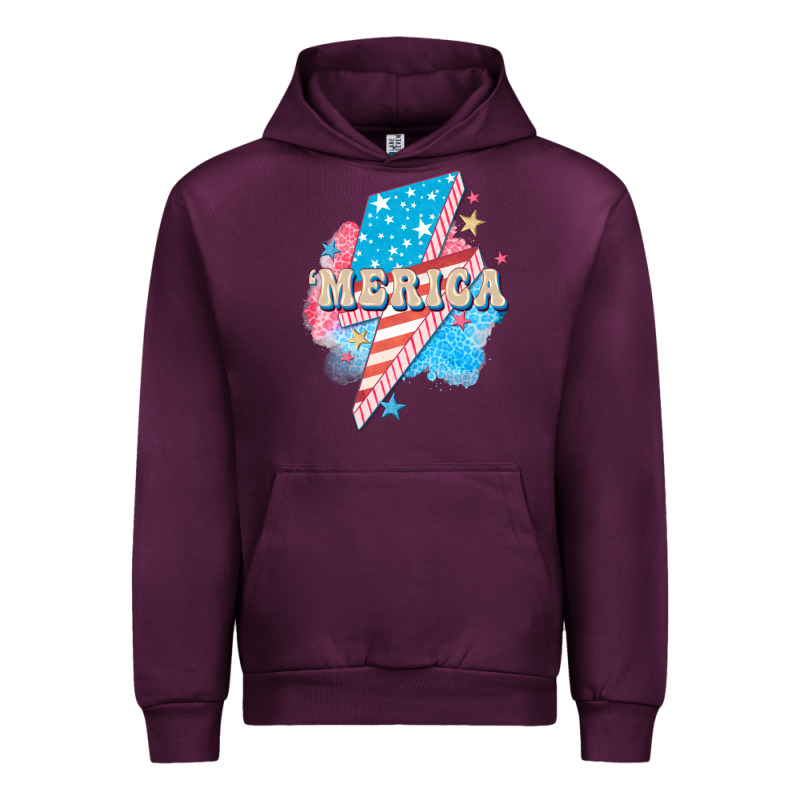 Merica Leopard Lightning Bolt Urban Hoodie by FaDigitalArtStudio | Teevron