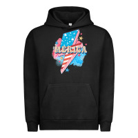 Pigment Black Merica leopard lightning bolt Urban Hoodie - FaDigitalArtStudio