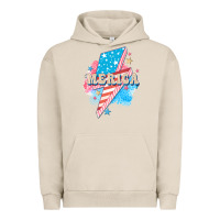 Pigment French Oak Merica leopard lightning bolt Urban Hoodie - FaDigitalArtStudio