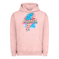 Pigment Salmon Merica leopard lightning bolt Urban Hoodie - FaDigitalArtStudio