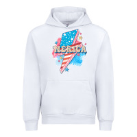 White Merica leopard lightning bolt Urban Hoodie - FaDigitalArtStudio