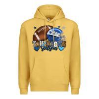 Antique Gold Touchdown season American Football blue team color Premium Hoodie - HowdyJamesFarm