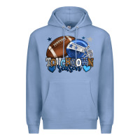 Colony Blue Touchdown season American Football blue team color Premium Hoodie - HowdyJamesFarm