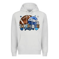 Dove Grey Touchdown season American Football blue team color Premium Hoodie - HowdyJamesFarm