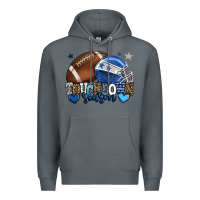 Rock Touchdown season American Football blue team color Premium Hoodie - HowdyJamesFarm