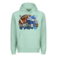 Seafoam Touchdown season American Football blue team color Premium Hoodie - HowdyJamesFarm