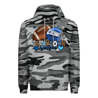 Slate Camo Touchdown season American Football blue team color Premium Hoodie - HowdyJamesFarm