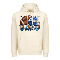 Tofu Touchdown season American Football blue team color Premium Hoodie - HowdyJamesFarm